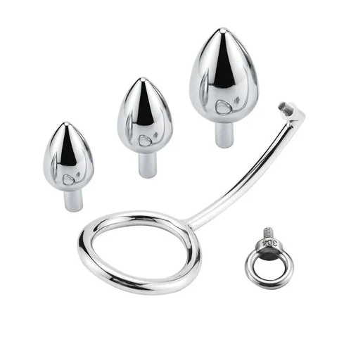 Ring Stainless DiscreetChoice Cock Steel Hook 4663 with Anal Set 0622